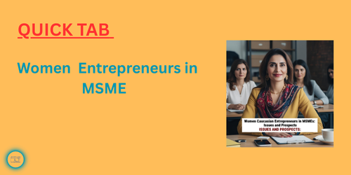 Women entrepreneurs in MSME